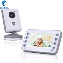 4,3 дюймов беспроводной lcd Аудио Видео монитор младенца няня музыка домофон переносной ребенок камера ИК ребенок Walkie Talkie няня