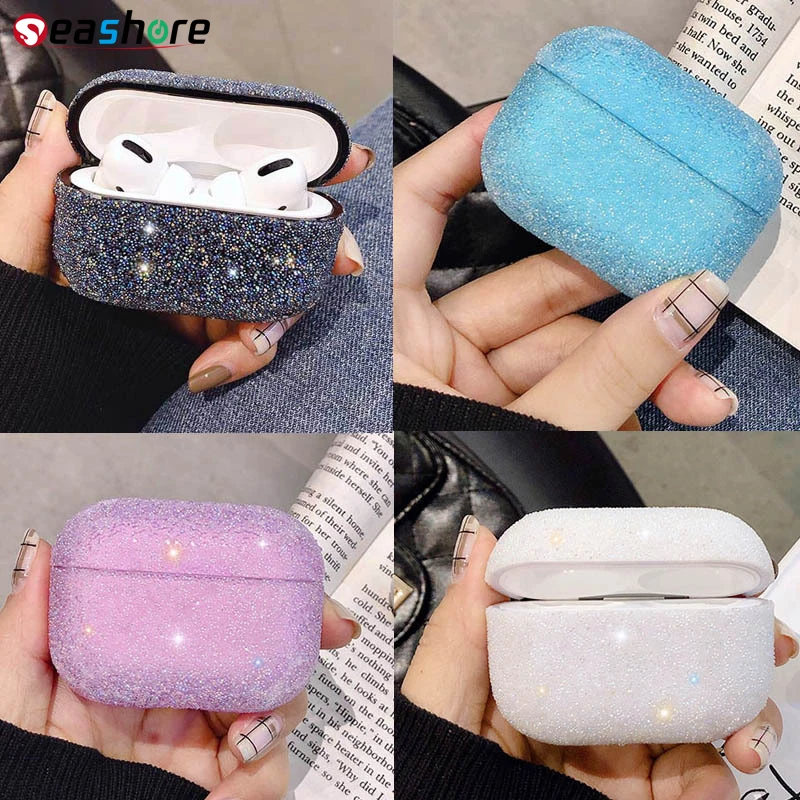 

Crystal Case For Apple Airpods Pro Case Hard PC Cover For Air Pods Pro Luxury Cover Split Wireless Bluetooth Cases