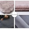 Imitation Rabbit Fur Carpet Modern living Room Soft Fluffy Plush Rugs For Children's Bedroom Rugs Faux fur Mats Solid Color Gray ► Photo 2/6