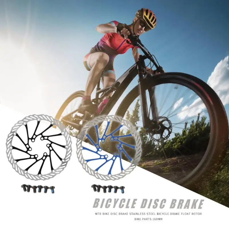 Нержавеющая сталь MTB Горный шоссейный велосипед колодка для гидравлического тормоза плавающий тормозной ротор прочный коррозионно-стойкий велосипедный дисковый тормоз