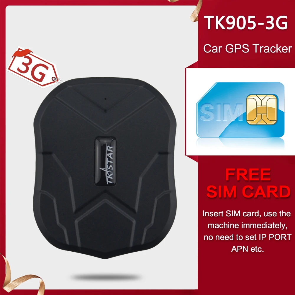 TKSTAR TK905 Car Vehicle GPS Waterproof Tracker Real Time Device GSM GPRS Magnet 