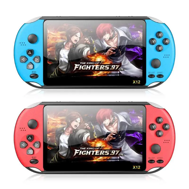 ALLOYSEED X12 PLUS 5.1 inch Handheld Game Console 8GB Retro Video Game Player Built-in 2000 Games best gift for children adults