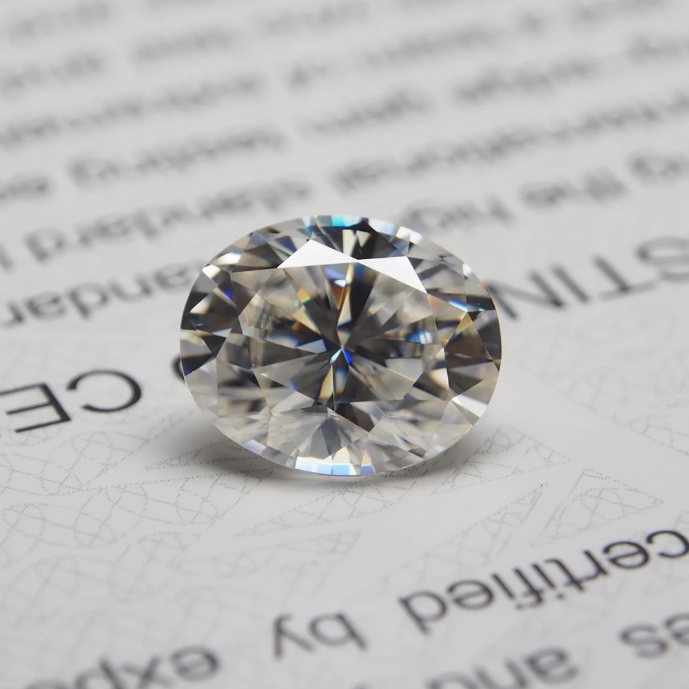 

10*14mm Oval Cut 6.5 carat VVS Moissanite Super White Loose Moissanite Diamond for Wedding Ring