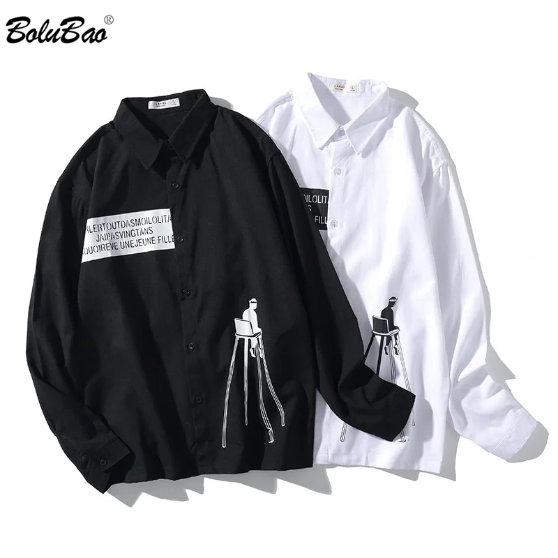 BOLUBAO Quality Brand Men Casual Shirt New Spring Solid Color Male Cotton Shirt Men's Lapel Base Long Sleeve Shirts Tops BOLUBAO Quality Brand Men Casual Shirt New Spring Solid Color Male Cotton Shirt Men's Lapel Base Long Sleeve Shirts Tops