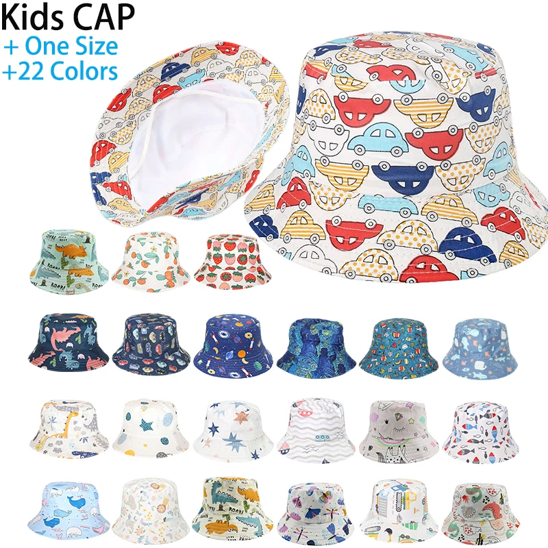 Ins modello di cartone animato per bambini coreano cappello da pescatore carino estate autunno ragazzo ragazza bambino parasole frutta animale bacino cappello Panama bambini