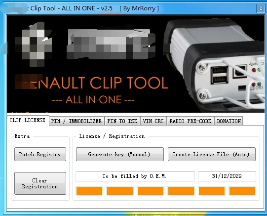 Logiciel Can Clip V216 V212 V211 V207 pour Renault OBD2, Diagnostic CanClip V205 Reprog V191 extracteur de broches V2, dernière mise à jour 2029