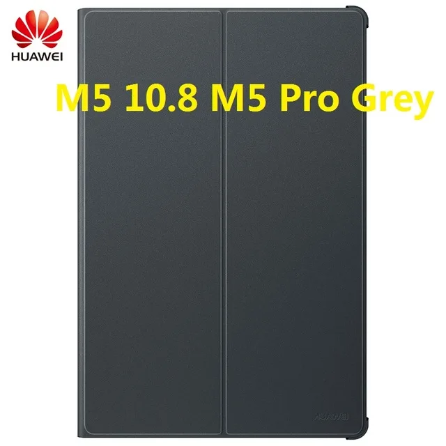 Чехол для HUAWEI M5 10,", официальный смарт-чехол для HUAWEI Mediapad M5 M5 PRO, кожаный чехол-книжка M5, чехол для планшета 10,8 - Цвет: M5 10.8 M5 Pro Grey
