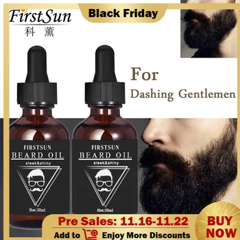 

2 pcs Natural Organic Beard Oil Smooth Shiny Handsome Mustache Oil Growth Moisturizing Facial Treatment Oil Anti Hair Loss