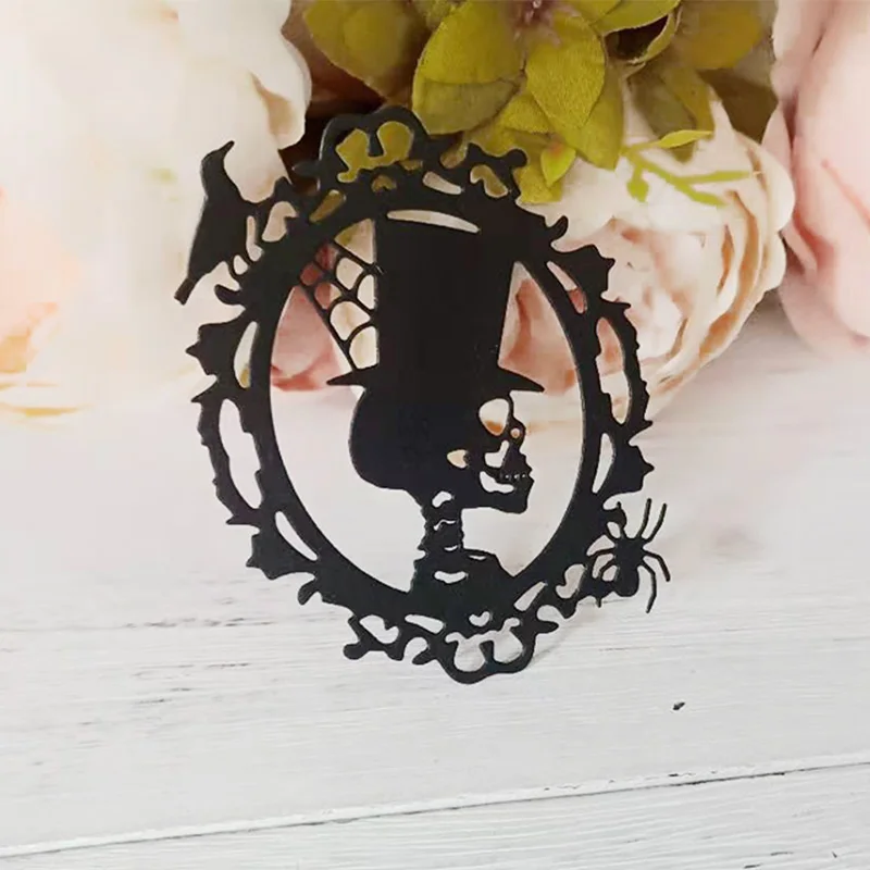 

Metal Cutting Dies for DIY Scrapbooking Happy Halloween Skeleton New 2019 Making Photo Album Paper Card Template Stencils Craft
