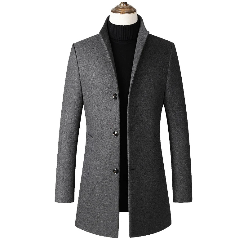 Autumn Jacket Men Windbreaker Winter Jacket Youth Casual Coat Mens Jackets Wool Blends Coats XXXL Clothes Black, Gray Streetwear Autumn Jacket Men Windbreaker Winter Jacket Youth Casual Coat Mens Jackets Wool Blends Coats XXXL Clothes Black, Gray Streetwear