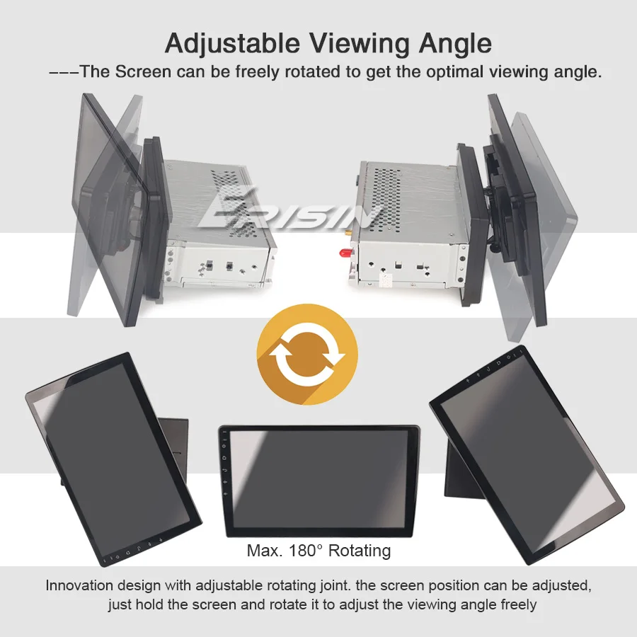 Erisin ES2912U 10," DAB+ Android 9,0 1 Din автомобильный стерео радио Sat Nav GPS WiFi BT DTV DVR TPMS 4G