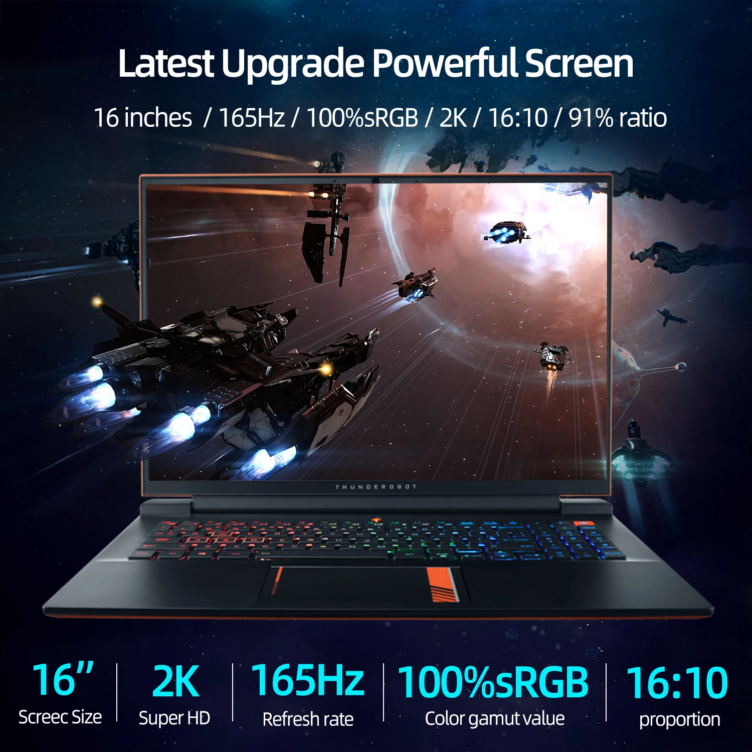 ZERO-ordenador portátil RTX3070 i7-11800H para videojuegos, 165Hz, 16 pulgadas, 2,5 K, 16:10, WiFi6, Windows 10 pro, 2 años de garantía - Imagen 4