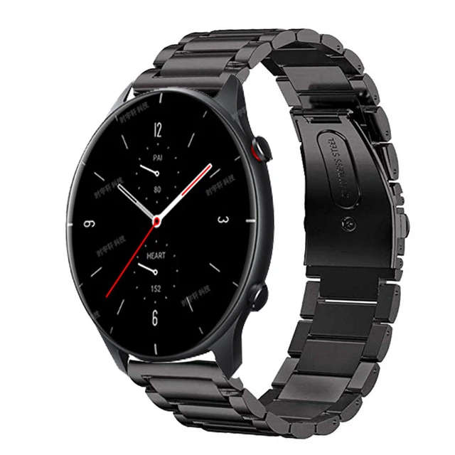 Correa de cuero para Xiaomi Huami Amazfit GTR 2 2e, pulsera de 47/42mm,  correa de reloj para Amazfit Stratos 3 2 Pace - AliExpress