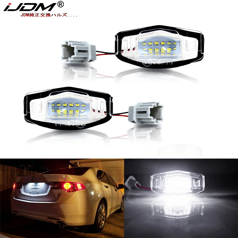 Ксеноновый белый светодиод iJDM OEM Fit для освещения номерного знака Acura MDX RL TL TSX ILX Honda