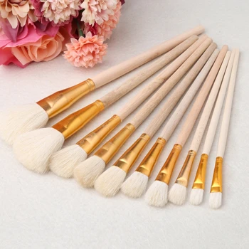 

10Pcs Brushes Set for Art Painting Oil Acrylic Watercolor Drawing Craft DIY Kid