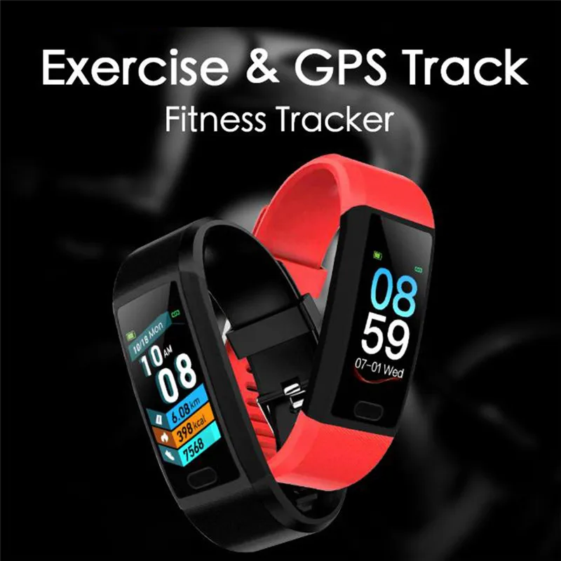 

Sport Smart Wristband Bluetooth Fitness Activity Tracker Smart Watch GPS Pedometer bracelet For Android IOS