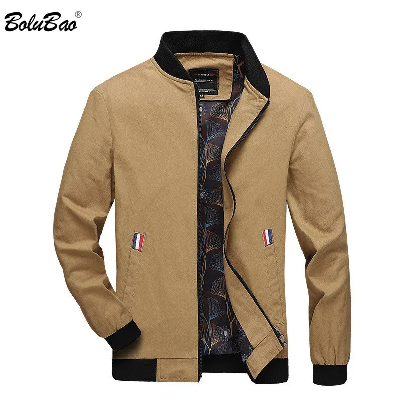 

BOLUBAO Men Solid Color Jackets Business Casual Men's Jackets New Male Brand Standing Collar Fashion Wild Jackets Coat