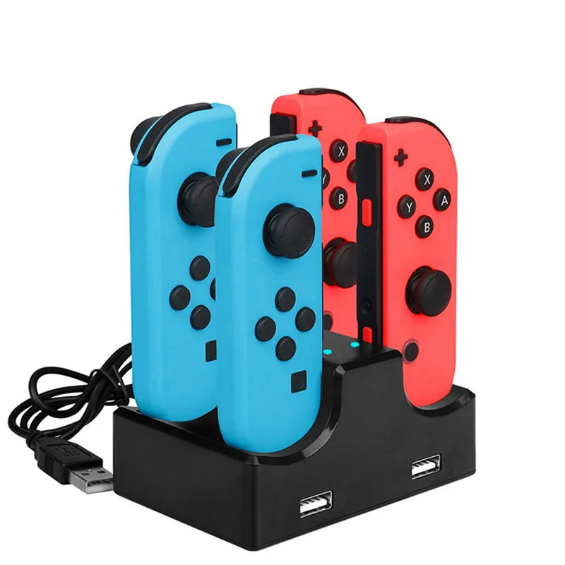 Док станция для зарядного устройства контроллера Nintendo Switch 6 в 1 зарядная