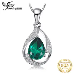 Jewelrypalace груша 2.7ct создан Изумрудный кулон стерлингового серебра 925 оптовая продажа Мода кулон нет цепи