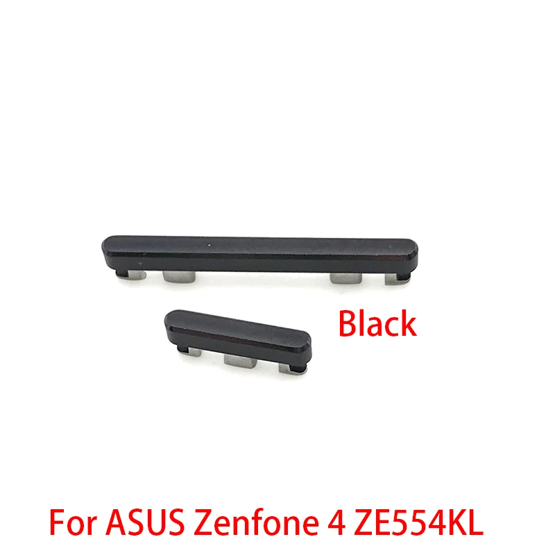 Кнопка питания+ Боковая кнопка громкости для ASUS Zenfone 4 ZE554KL 5,5" - Цвет: Black