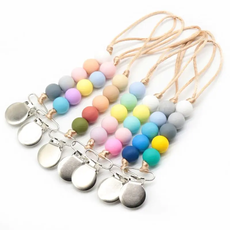 Соска для девочек и мальчиков, силиконовые бусины-прорезыватели, пустышка P31B