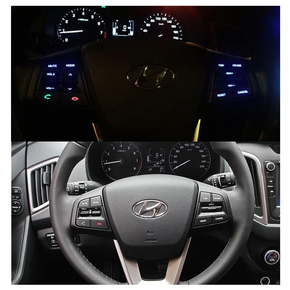 Многофункциональная кнопка на рулевом колесе для hyundai CRETA ix25 1.6L 2.0L круиз контроль громкости Bluetooth телефонный переключатель для автомобиля