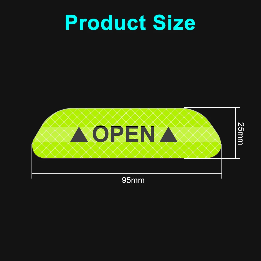 4 шт. наклейки на дверь машины светоотражающая лента предупреждающий знак открытое уведомление Аксессуары для велосипеда наружные Авто дверные наклейки