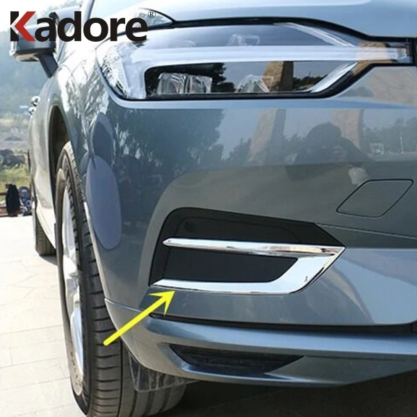 Для Volvo XC60 XC 60 2018 2019 2020 ABS Хромированная передняя противотуманная фара крышка