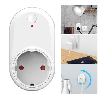 

EU WIFI Smart Plug Power Socket Light Switch Outlet Timer 220V Wireless Remote Control Alexa Google Home