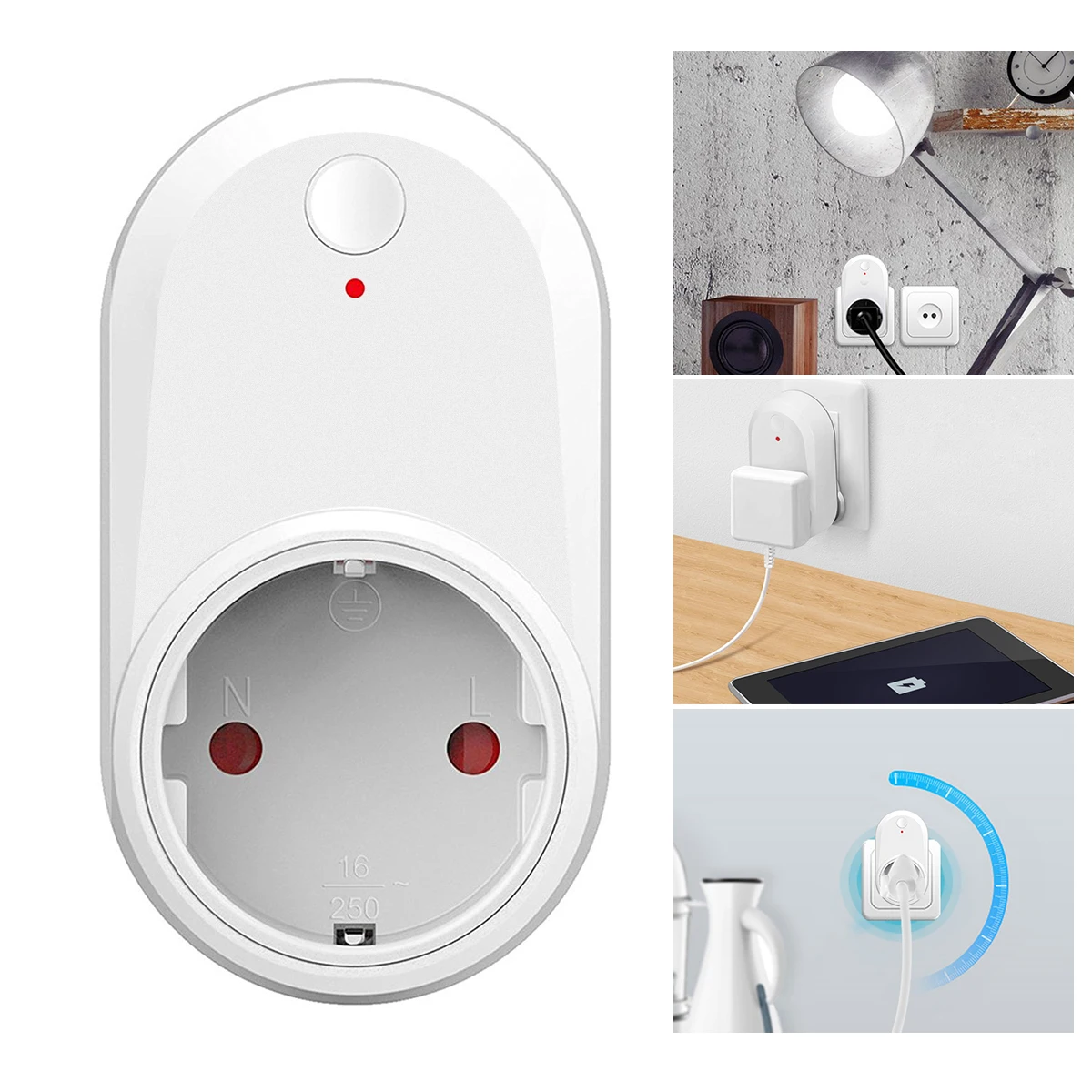 ЕС WI FI Smart Plug Мощность розетка светильник выключатель таймер 220V Беспроводной