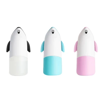 

300ML Automatic Foaming Soap Dispenser Penguin Shape Touchless Infrared Sensor Hands Free Soap Dispenser for Home
