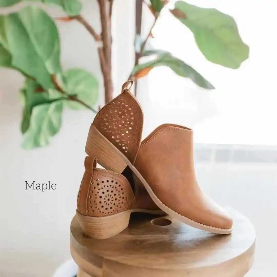 

2020 Spring And Autumn New Style Korean-style Chunky-Heel Martin Boots Graceful Tweed Semi-high Heeled Short Boots Women's Boots