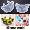 SNASAN cat Evil eyes Silicone Mold jewelry tool UV epoxy resin molds  Dried Flower Resin Decorative Craft ► Photo 1/6