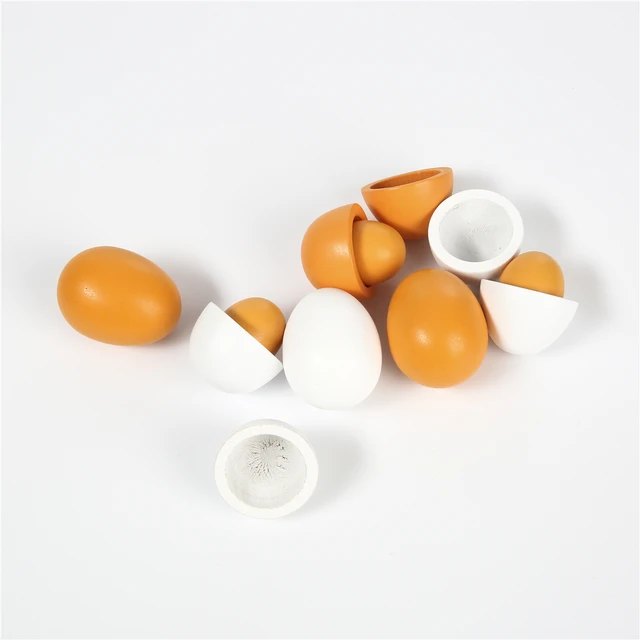 2021 New Fashion 6PCS Eggs Yolk Toy Pretend Play Kitchen Food Cooking Newest Arrivals  Kids Children Baby Toy Funny Gift 2