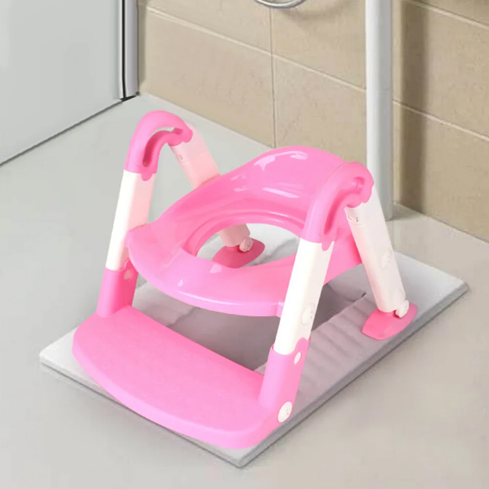 

Baby Child Potty Toilet Trainer Seat Step Stool Ladder Adjustable Training Chair baby toilet potty training menino for kids port