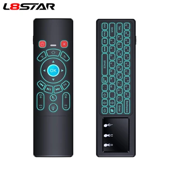 

2.4G Wireless Mini keyboard Gyroscope IR Learning Air Mouse 7 Colors Backlit Touchpad Remote Control for Android tv Box