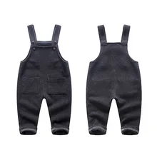 Весенние детские штаны на подтяжках, Хлопковые вязаные штаны на подтяжках для детей 0-3 лет, клетчатые штаны в Корейском стиле с открытым шаговым швом