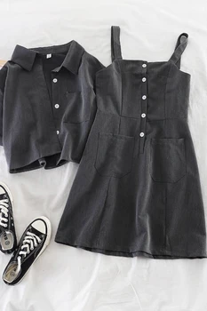 

HELIAR Two Sets Women Two Pieces Outfits Women's Playsuit and Jacket Two pieces Outfits Summer Autumn Cargo Playsuits sets