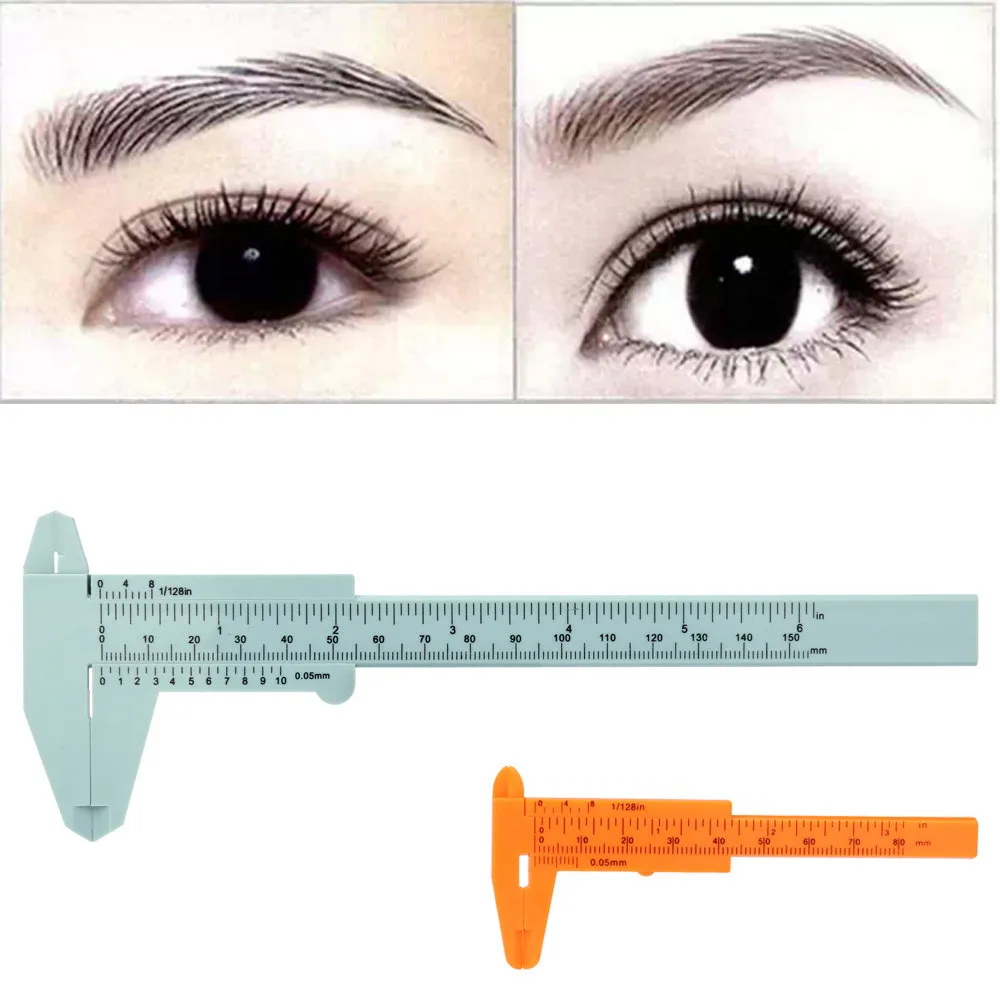 2 шт. Microblading многоразовый макияж мера бровей Руководство линейка перманентные инструменты косметический инструмент для макияжа