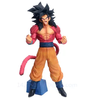 

33CM Anime Dragon Ball Goku Son Kakarotto Super Saiyan Battle Version PVC Action Model Collectible Toy Statue Free Shipping G284