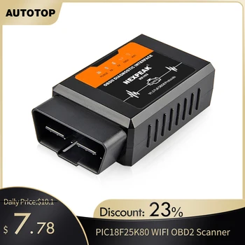 

ELM327 V1.5 WIFI OBD2 Adapter PIC18F25K80 OBD 2 Scanner Car Auto Diagnostic-tool Scanner OBD EML327 for iPhone IOS WI-FI ELM 327