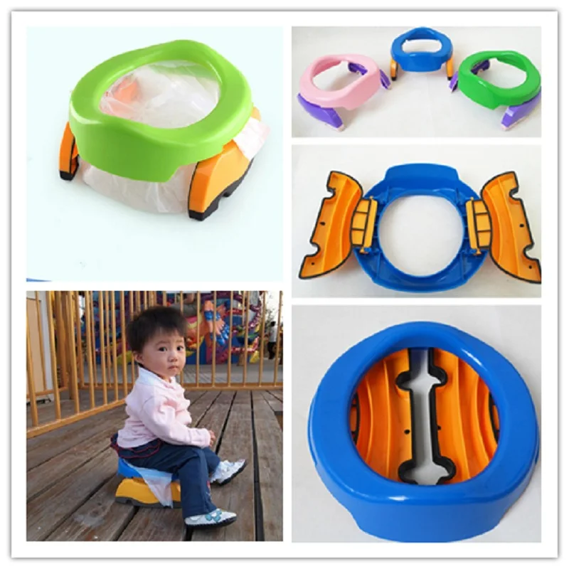 

Portable Baby Toilet Seat Cover Kid Outdoor Toilet Seat Trainers Folding Chair with Bags Kid Foldale Children Travel Potty Seat