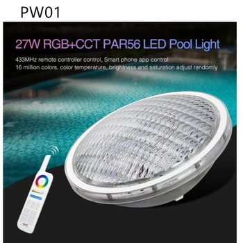 

Miboxer Pool Light PW01 PW02 RGB+CCT PAR56 LED Pool FUT086 8-Zone 433MHz Remote Control smartphone APP voice control