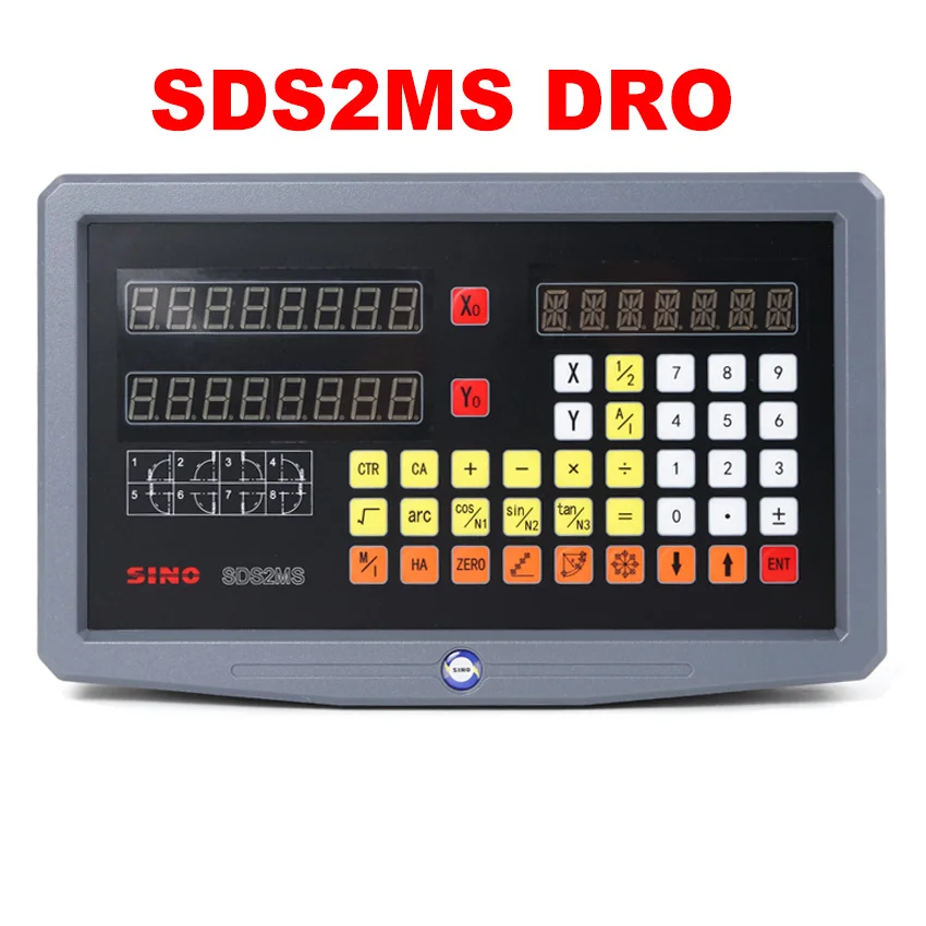 2 축 선반 YHSINO SDS2MS Dro 세트 디지털 판독 및 2PCS 선형 유리 스케일/인코더/센서 5U TTL 치수 100MM  1000MM