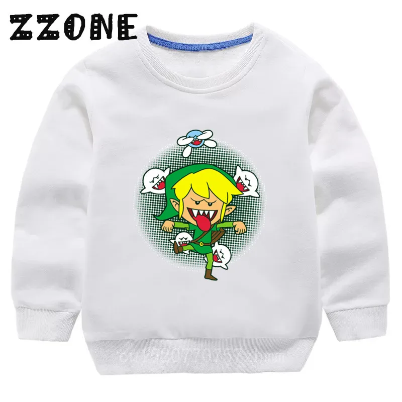 Children's Hoodies Kids The Legend Zelda Triforce Link Cartoon Sweatshirts Baby Pullover Tops Girl Boy Autumn Clothes,KYT5246