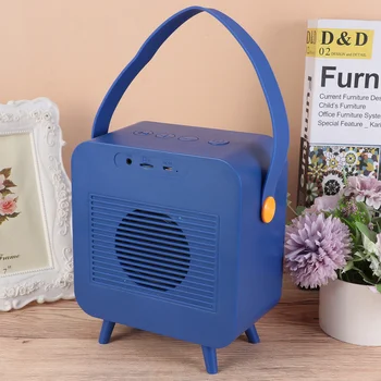 

Portable Outdoor Rechargeable Wireless Speaker Hifi Stereo FM Loudspeaker AUX IN USB Drive TF Card Speaker (Blue)