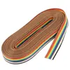 5M 10-pin rainbow color flat cable IDC wire rainbow cable connector wire ribbon extension cable ► Photo 2/4
