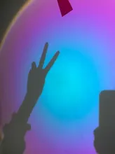 Atmosphere Led Night Light Rainbow Sunset Projector Lamp for Home Coffe shop Background