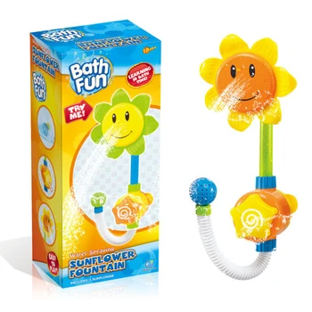 

Sunflower Shower Faucet Spray Water Swimming Bathroom Bath Toys Baby Bath Toy Bathing Tubfor Children Funny Water Game