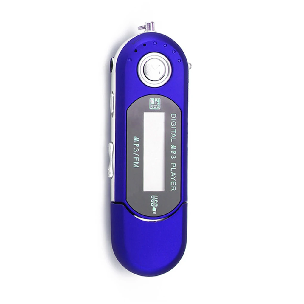 USB MP3 музыкальный плеер цифровой ЖК-экран Поддержка 32 Гб TF карта и fm-радио с микрофоном черный синий mp3-плеер